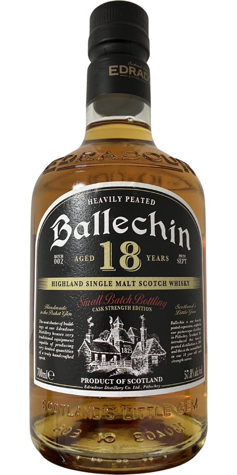 Ballechin 18-year-old  Small Batch Bottling - Cask Strength Edition