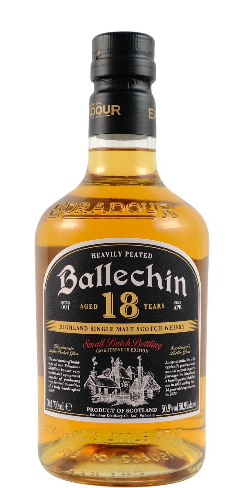 Ballechin 18-year-old  Small Batch Bottling - Cask Strength Edition