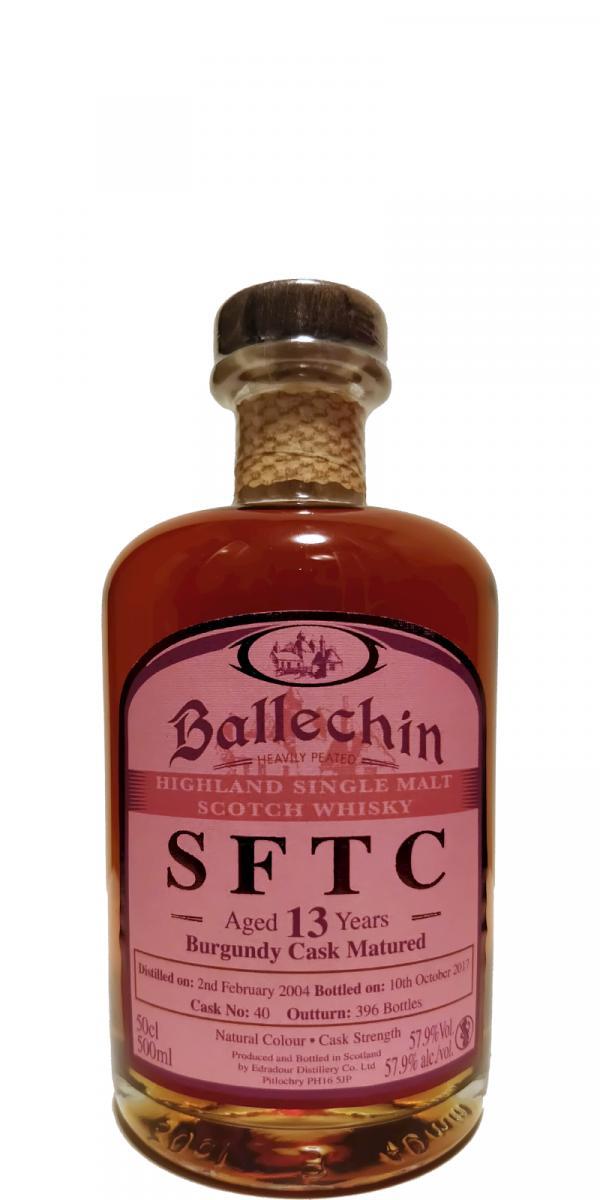 Ballechin 2004  SFTC - Burgundy Cask Matured