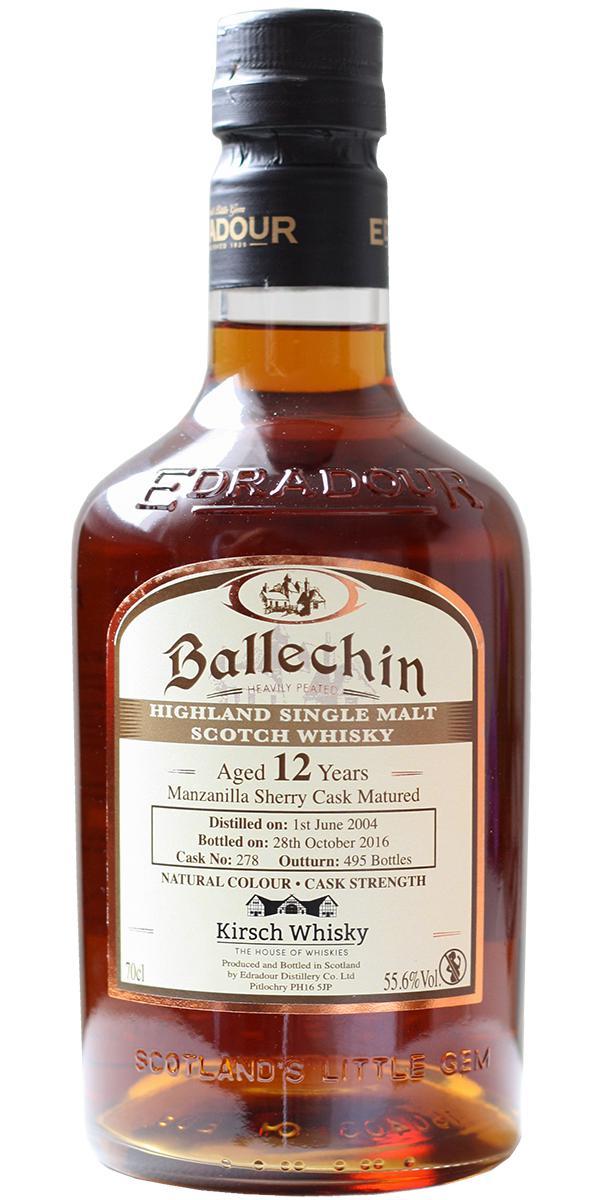 Ballechin 2004  Manzanilla Sherry Cask Matured