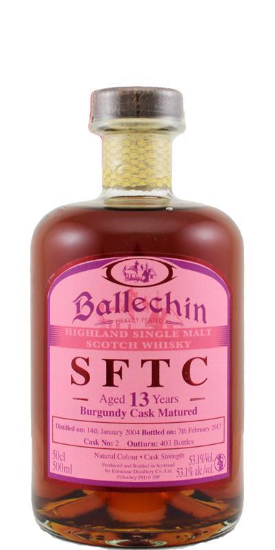 Ballechin 2004  SFTC - Burgundy Cask Matured