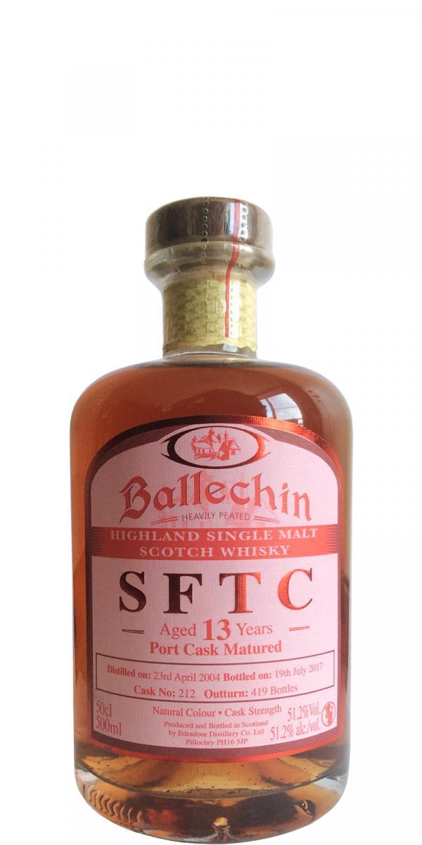 Ballechin 2004  SFTC - Port Cask Matured