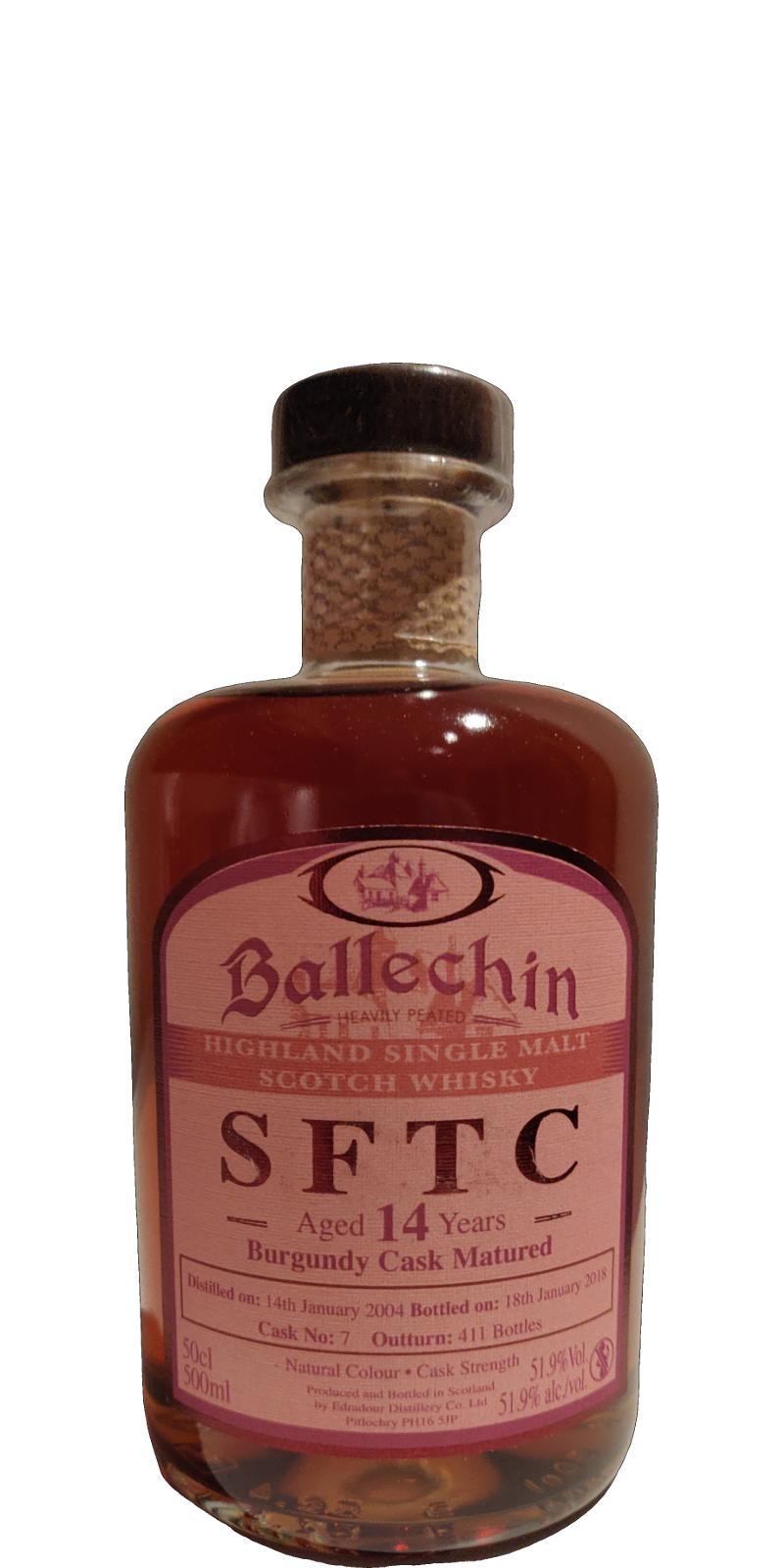 Ballechin 2004  SFTC - Burgundy Cask Matured