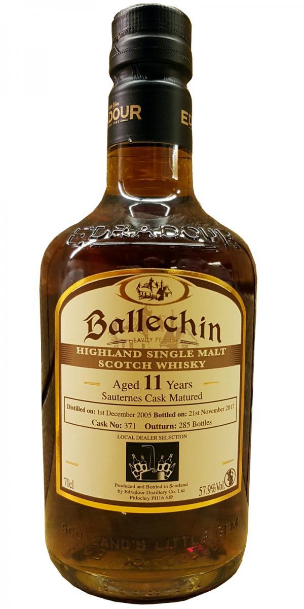 Ballechin 2005  Local Dealer Selection