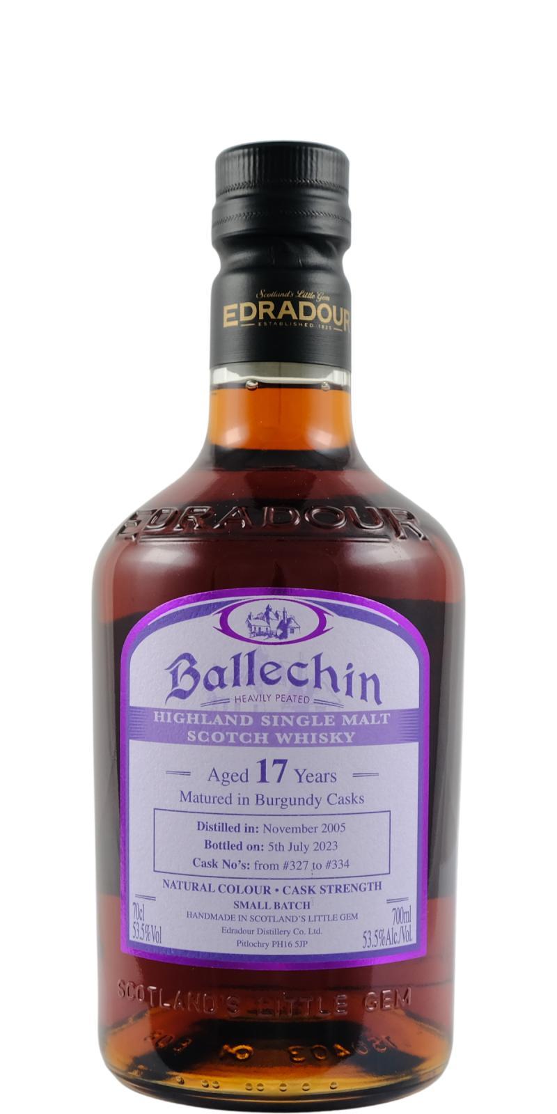 Ballechin 2005  Matured In Burgundy Casks