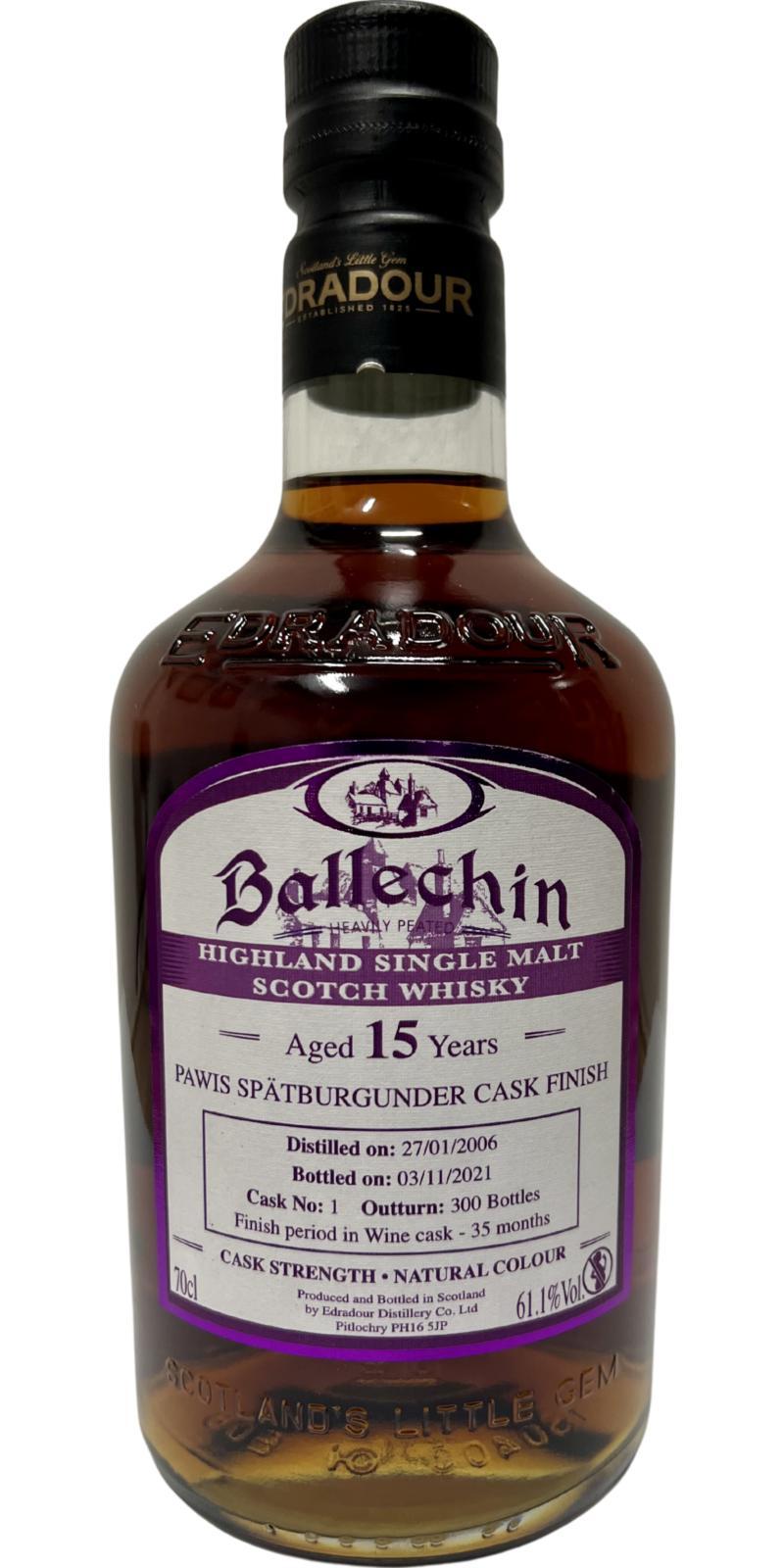 Ballechin 2006  Pawis Spätburgunder Cask Finish