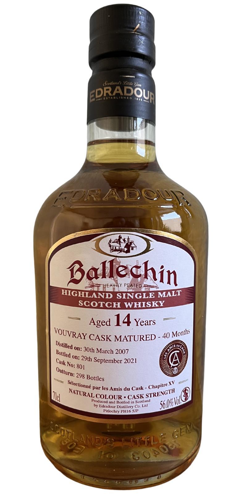 Ballechin 2007  Vouvray Cask Matured