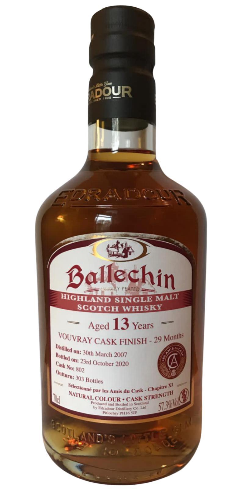Ballechin 2007  Vouvray Cask Finish