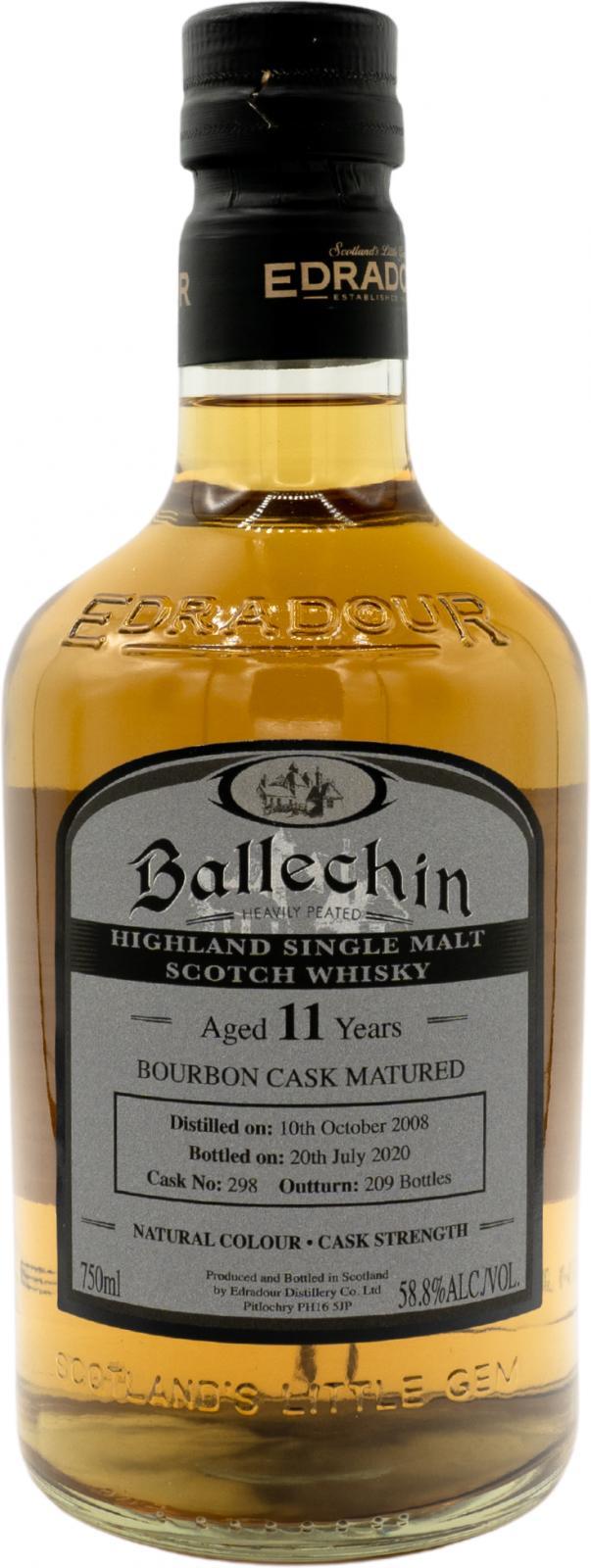 Ballechin 2008  Bourbon Cask Matured