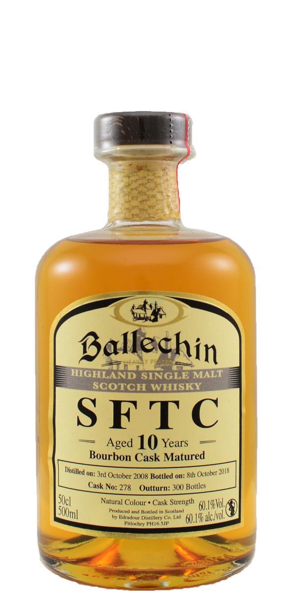 Ballechin 2008  SFTC - Bourbon Cask Matured