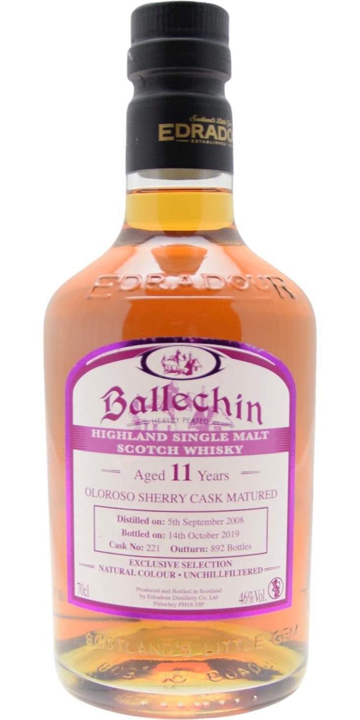 Ballechin 2008  Oloroso Sherry Cask Matured