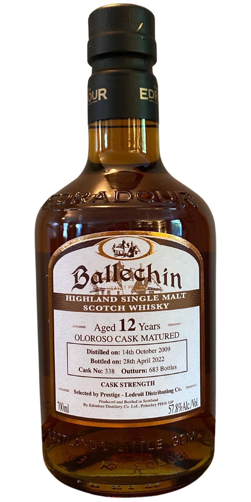 Ballechin 2009  Oloroso Cask Matured