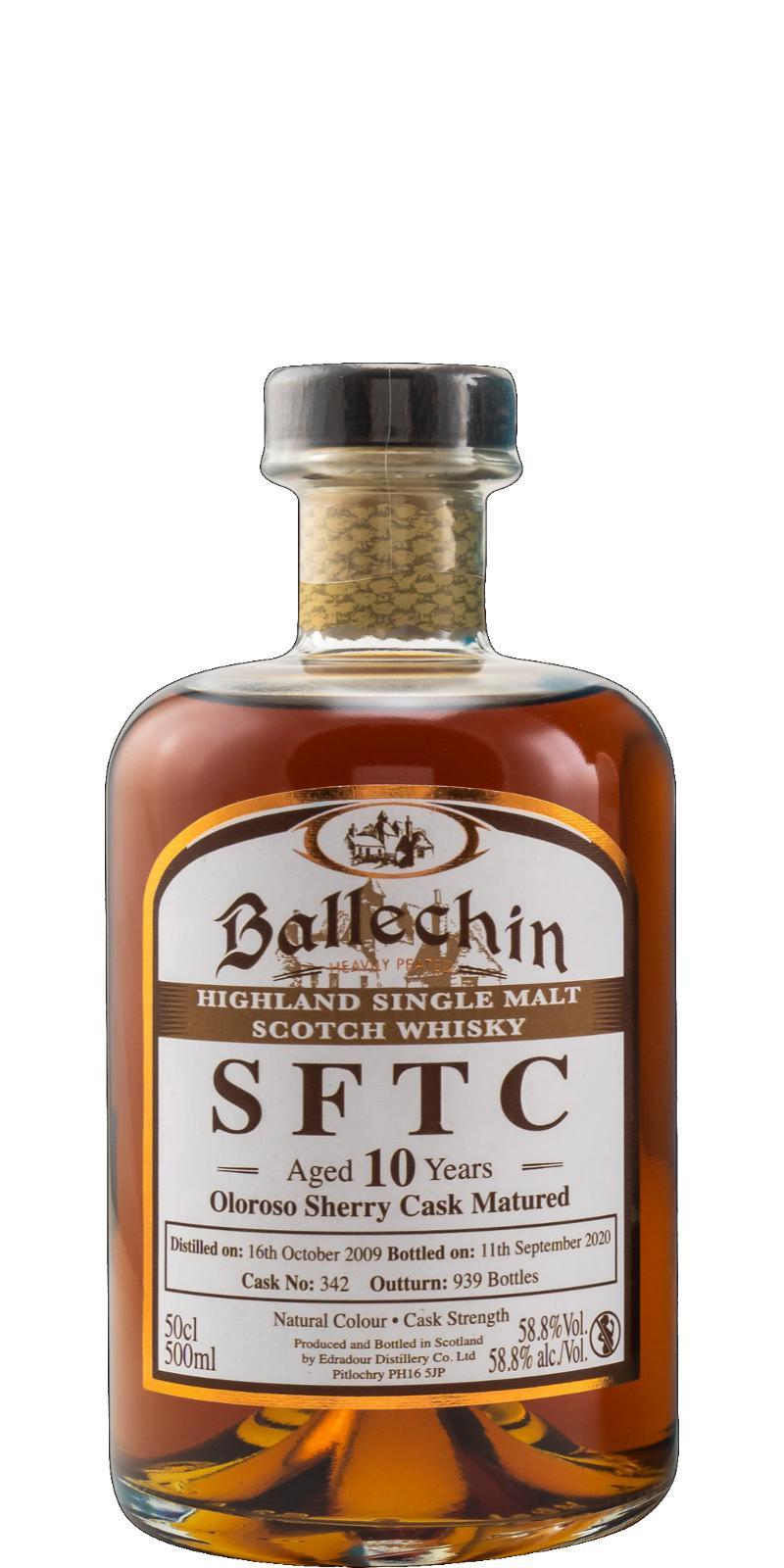 Ballechin 2009  SFTC - Oloroso Sherry Cask Matured