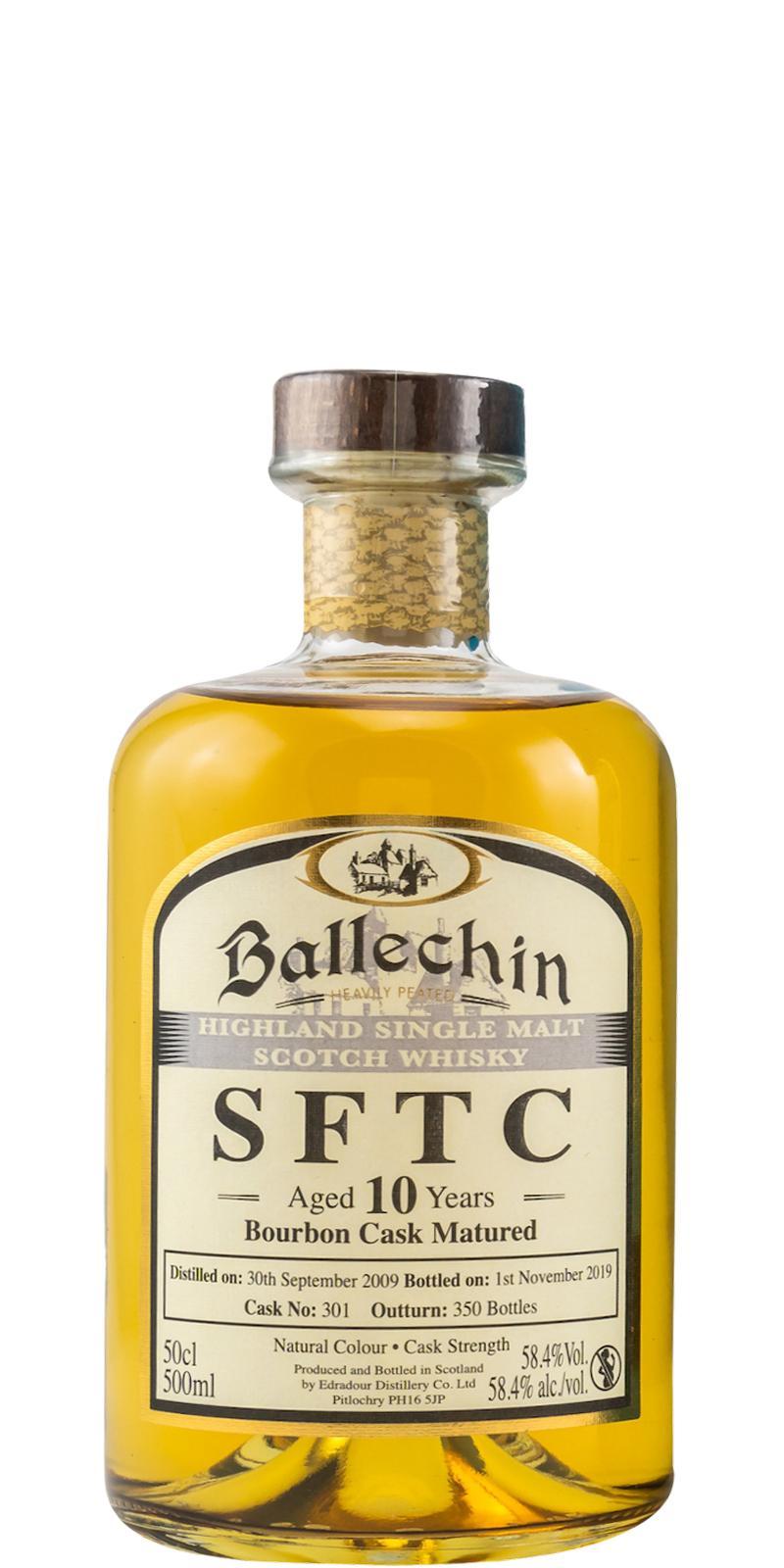 Ballechin 2009  SFTC - Bourbon Cask Matured