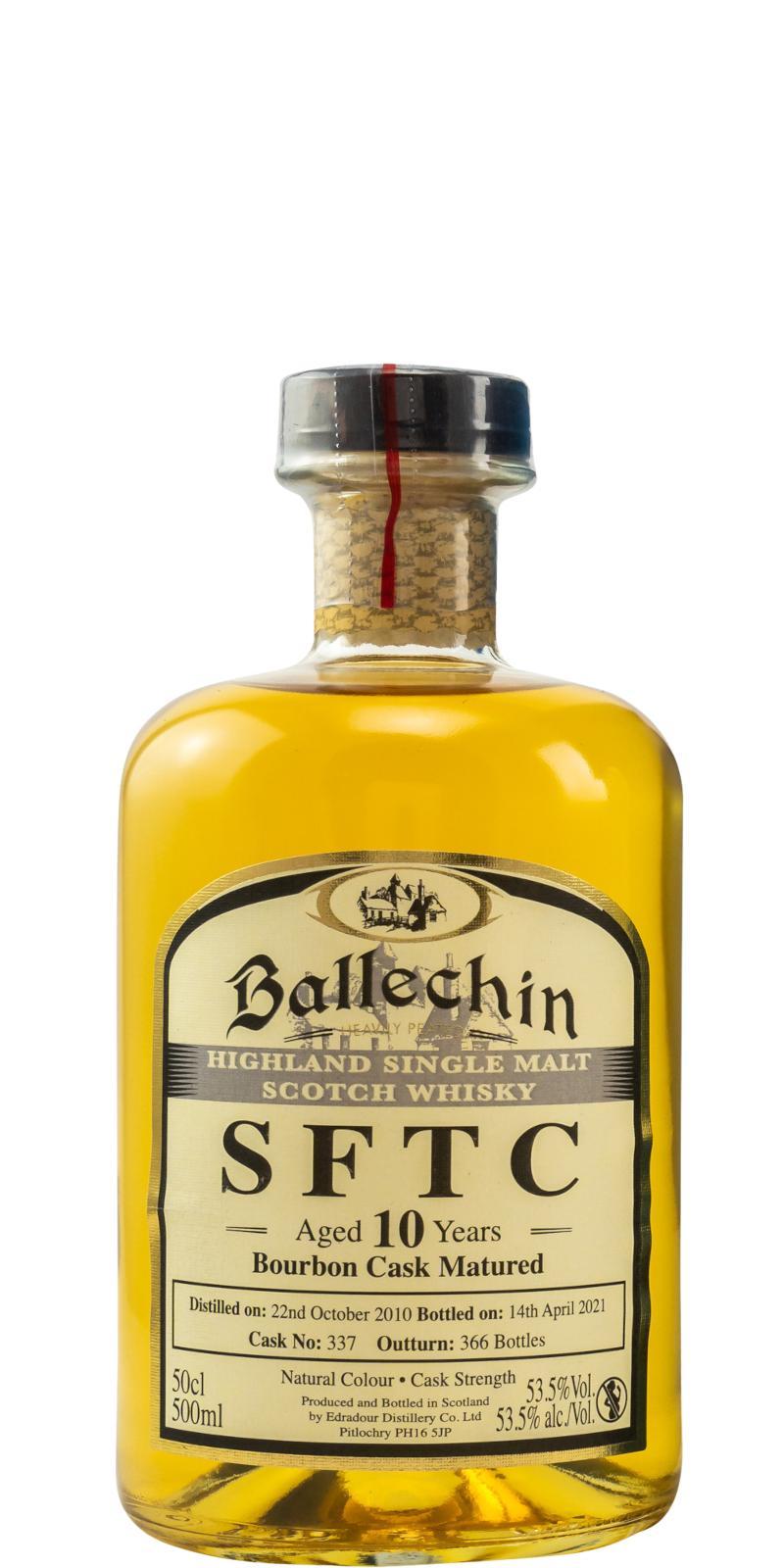 Ballechin 2010  SFTC - Bourbon Cask Matured