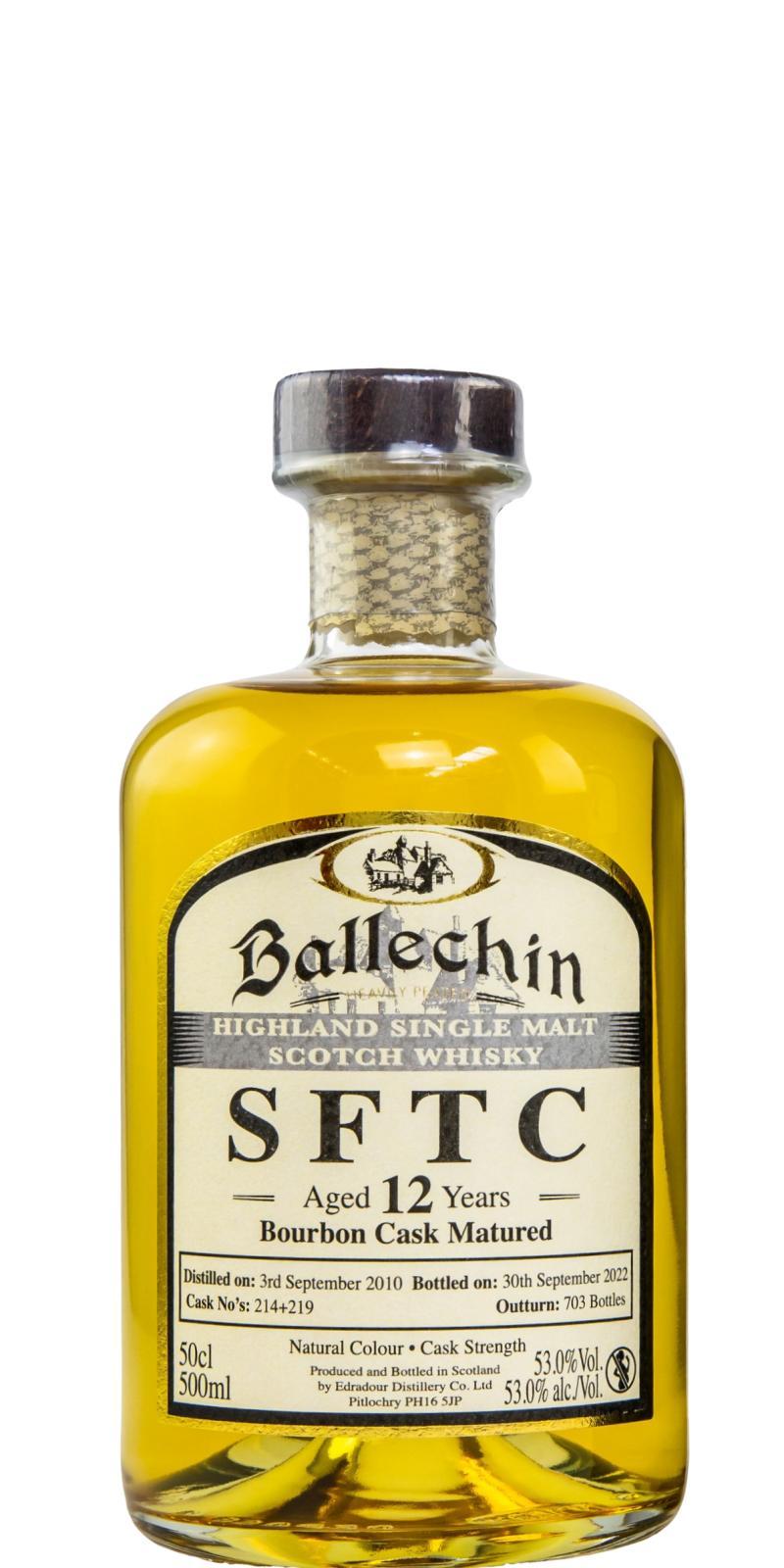 Ballechin 2010  SFTC - Bourbon Cask Matured