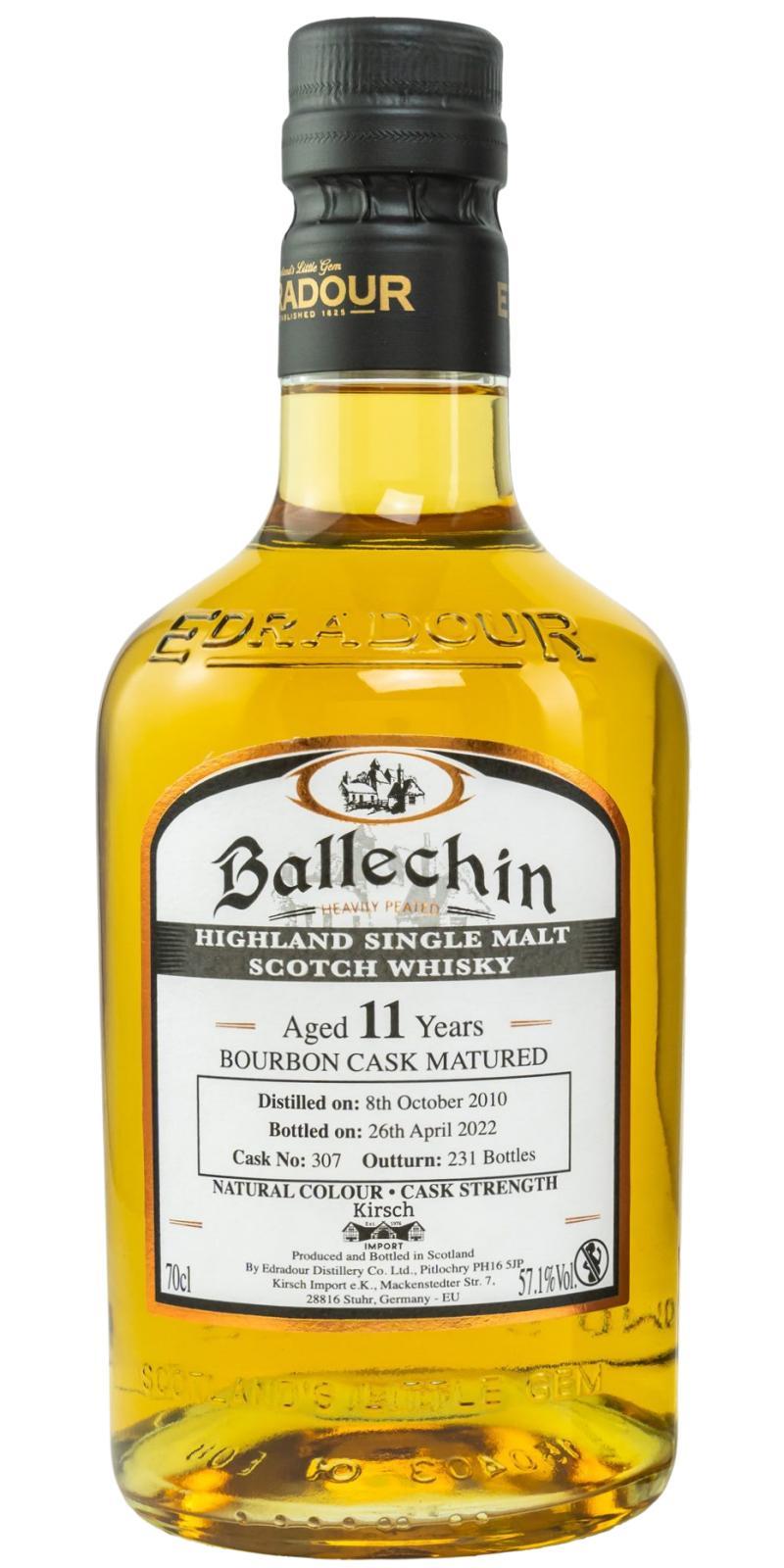 Ballechin 2010  Bourbon Cask Matured
