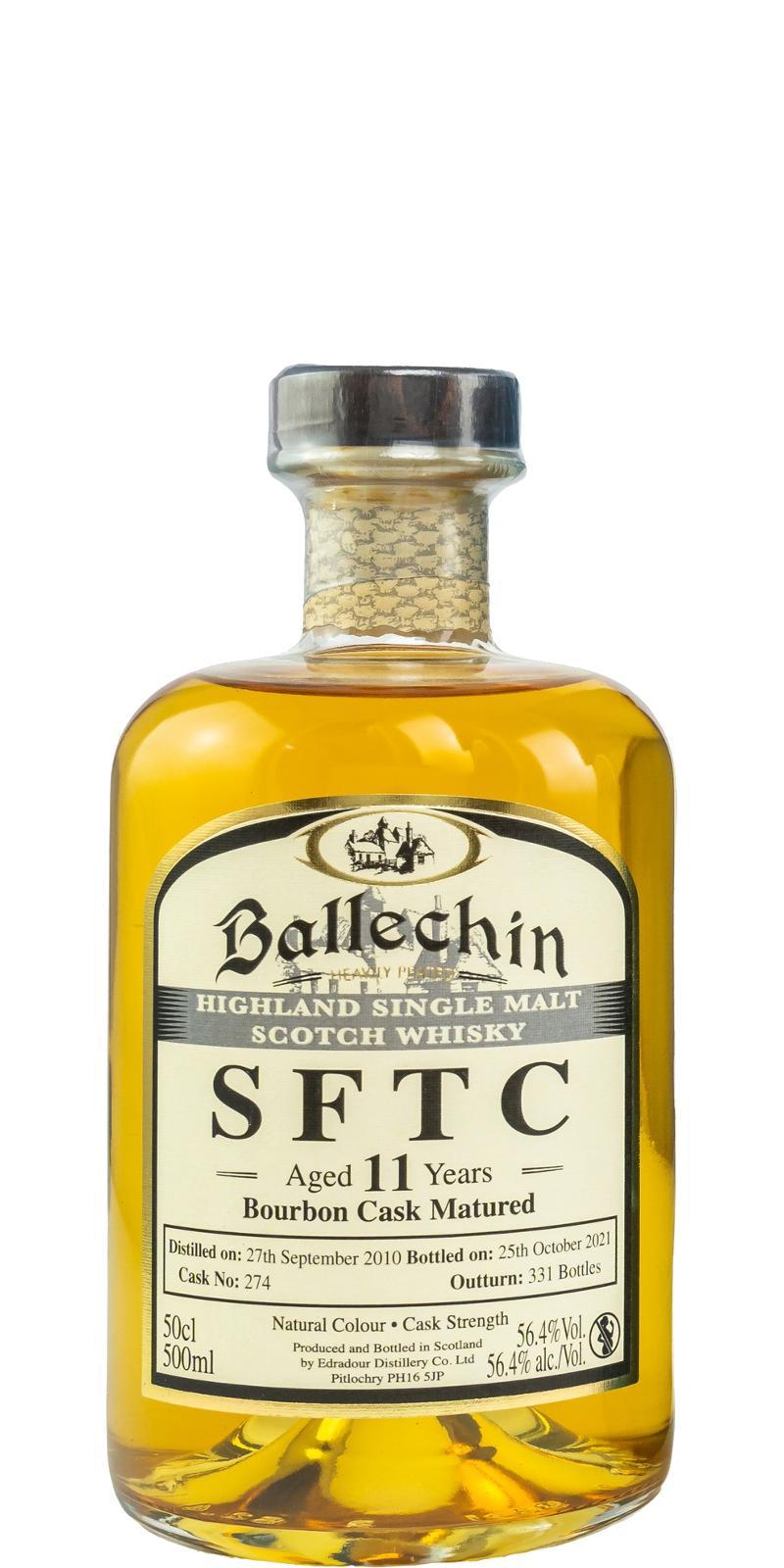 Ballechin 2010  SFTC - Bourbon Cask Matured