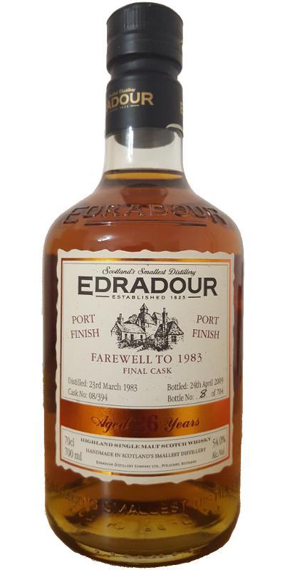 Edradour 1983  Farewell to 1983 - Final Cask