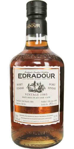 Edradour 1983 Vintage  Port Finish