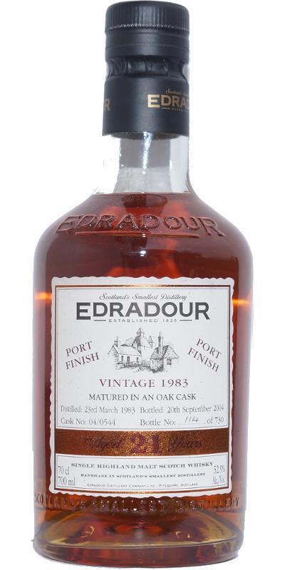 Edradour 1983 Vintage  Port Finish