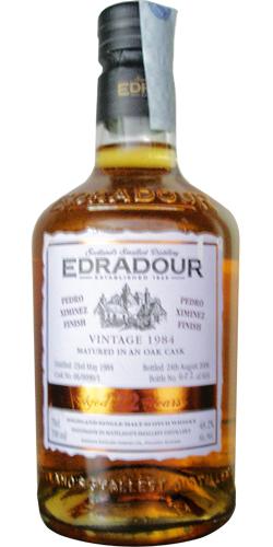 Edradour 1984 Vintage  Pedro Ximénez Finish