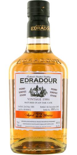 Edradour 1984 Vintage  Pedro Ximénez Finish