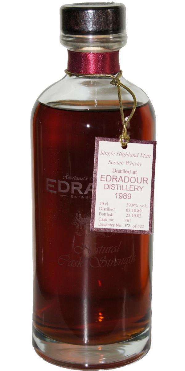 Edradour 1989  Natural Cask Strength