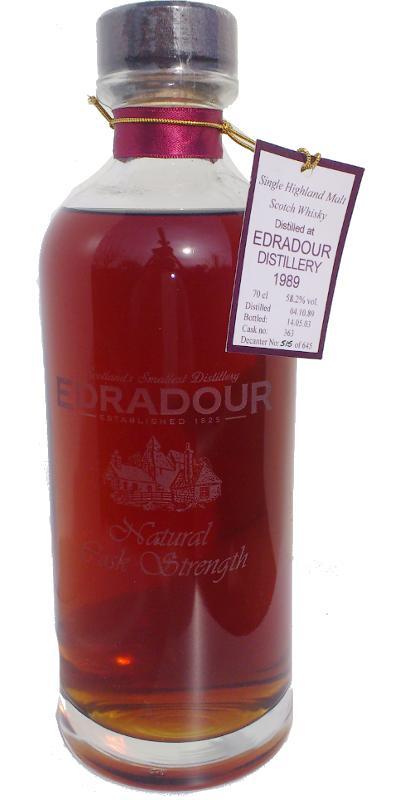 Edradour 1989  Natural Cask Strength