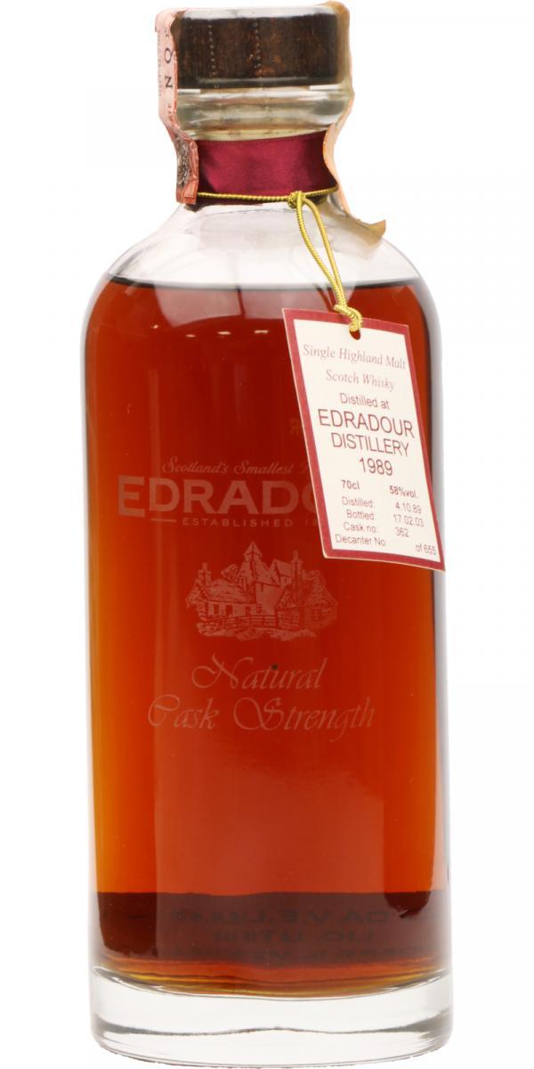 Edradour 1989  Natural Cask Strength