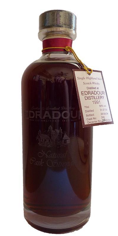 Edradour 1991  Natural Cask Strength