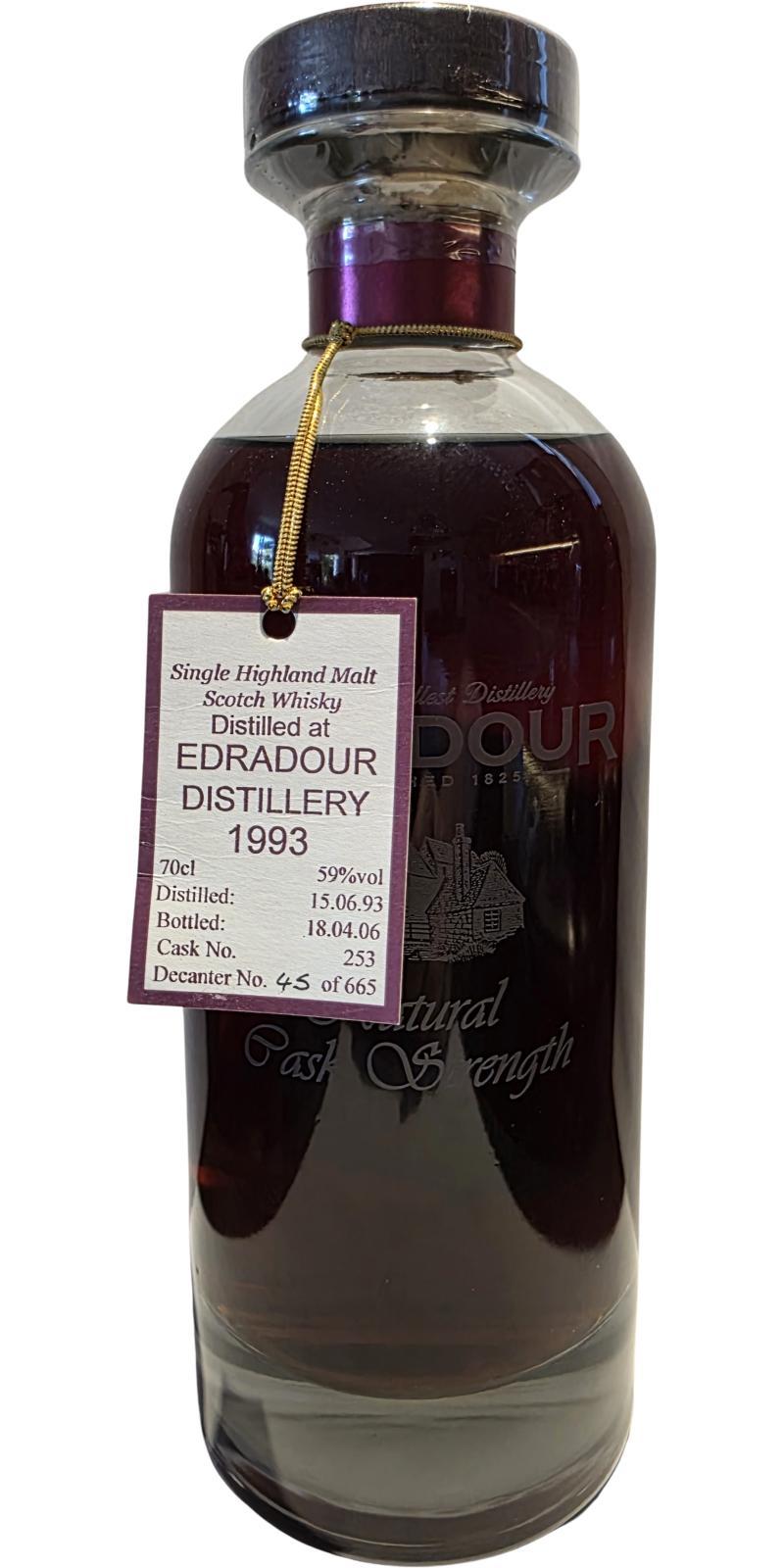 Edradour 1993  Natural Cask Strength