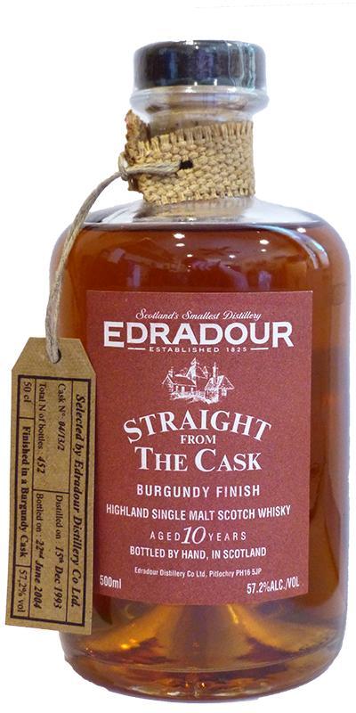 Edradour 1993   Straight From The Cask - Burgundy Finish