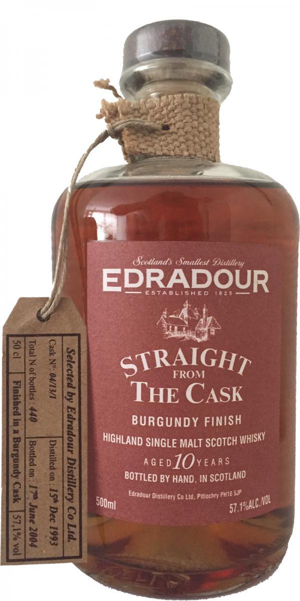 Edradour 1993   Straight From The Cask - Burgundy Finish