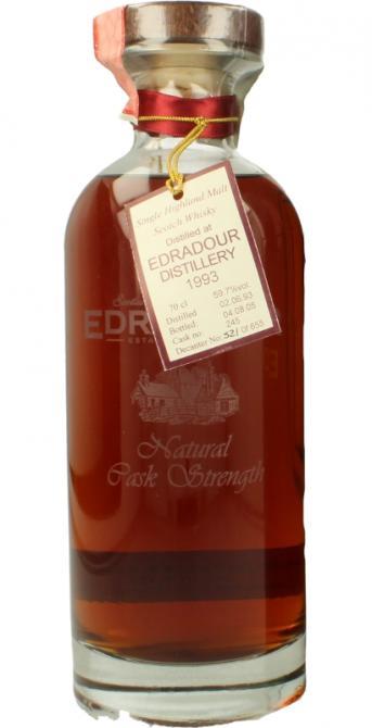 Edradour 1993  Natural Cask Strength