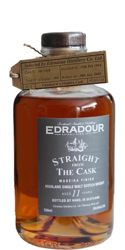 Edradour 1994   Straight From The Cask - Madeira Finish