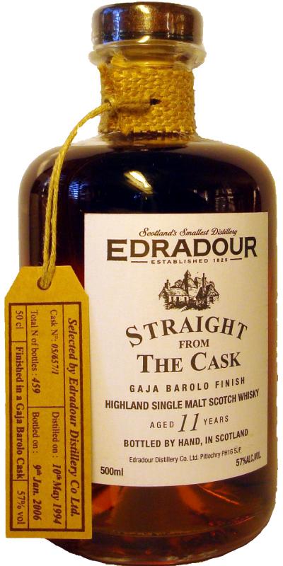 Edradour 1994   Straight From The Cask - Gaja Barolo Finish