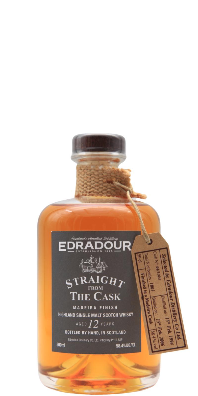 Edradour 1994   Straight From The Cask - Madeira Finish