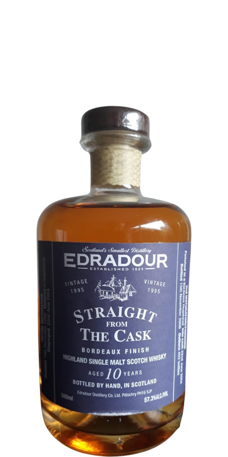 Edradour 1995  Straight From The Cask - Bordeaux Cask Finish