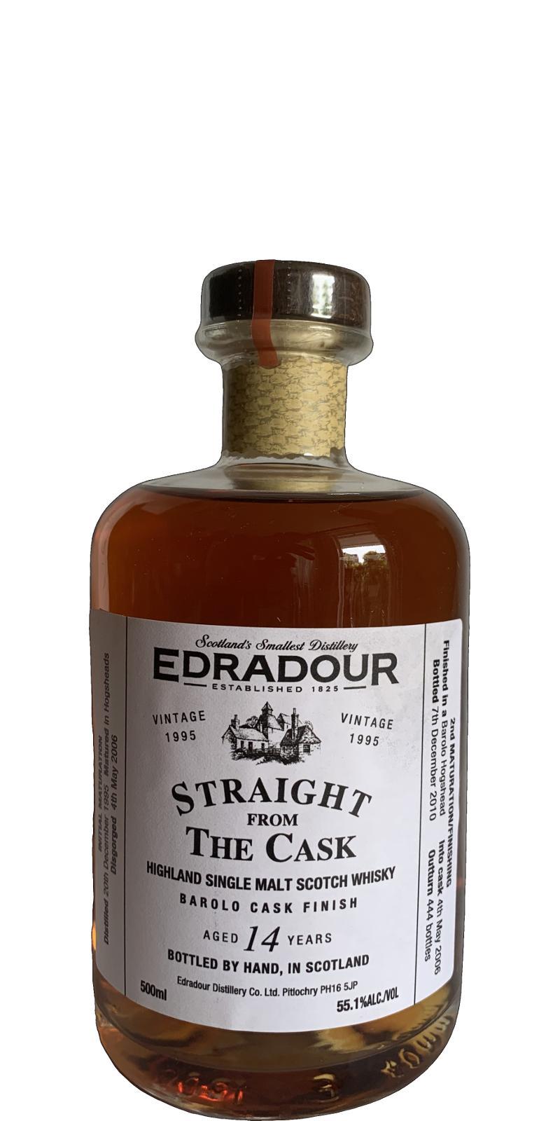Edradour 1995  Straight from the Cask - Barolo Cask Finish