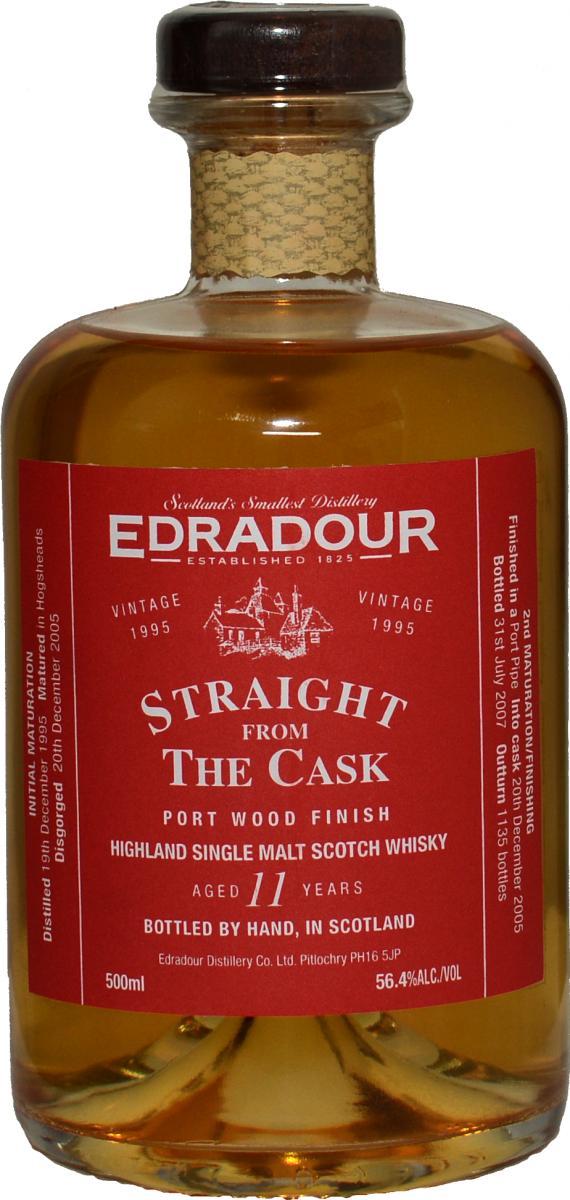 Edradour 1995   Straight From The Cask - Port Wood Finish