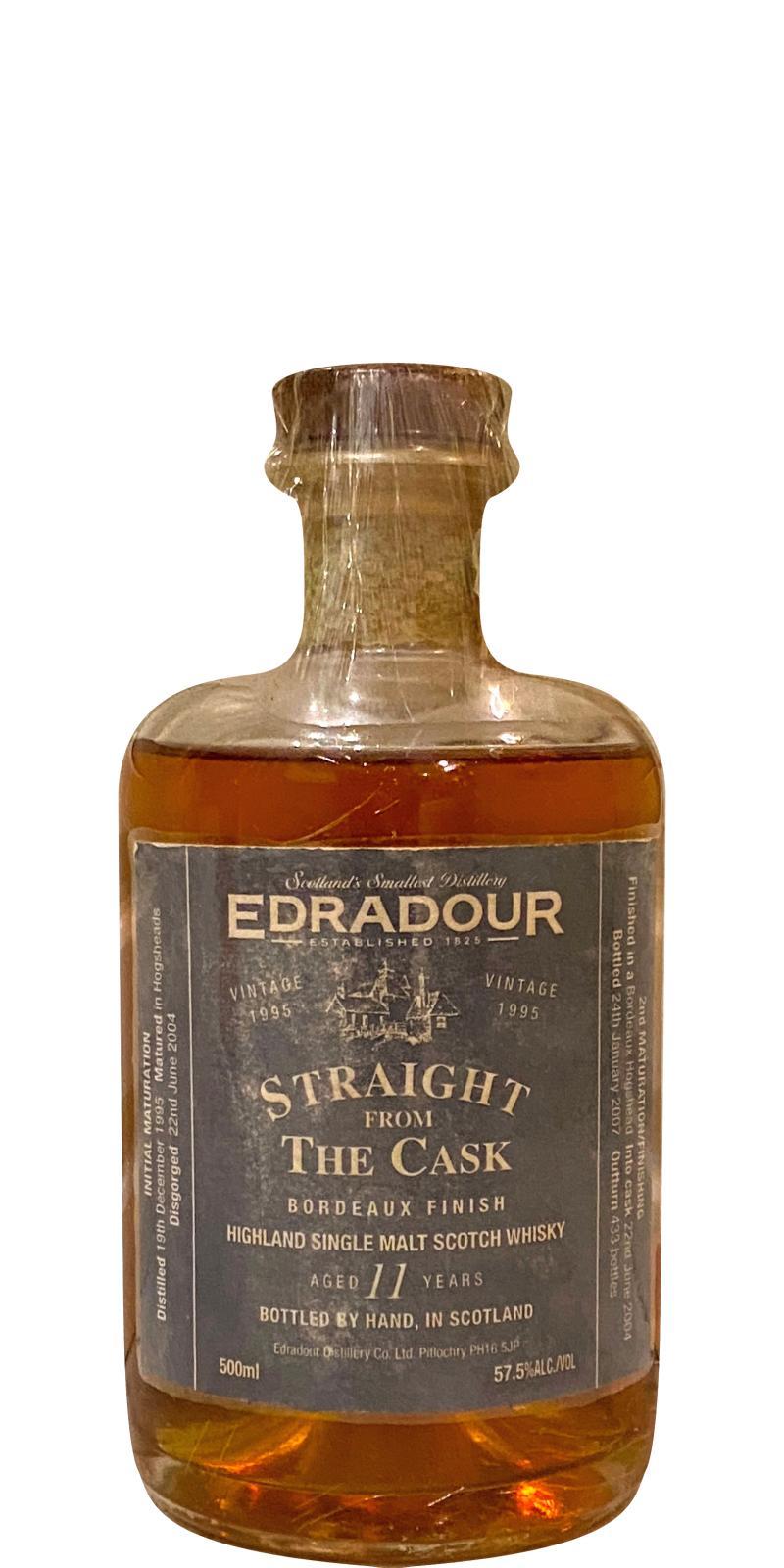 Edradour 1995  Straight From The Cask - Bordeaux Cask Finish