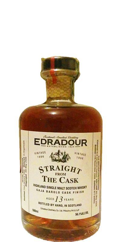 Edradour 1996  Straight From The Cask - Gaja Barolo Cask Finish