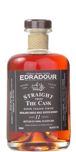 Edradour 1996  Straight From The Cask - Super Tuscan Finish