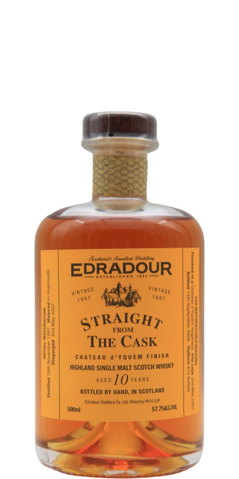 Edradour 1997  Straight From The Cask - Chateau d'Yquem Cask Finish
