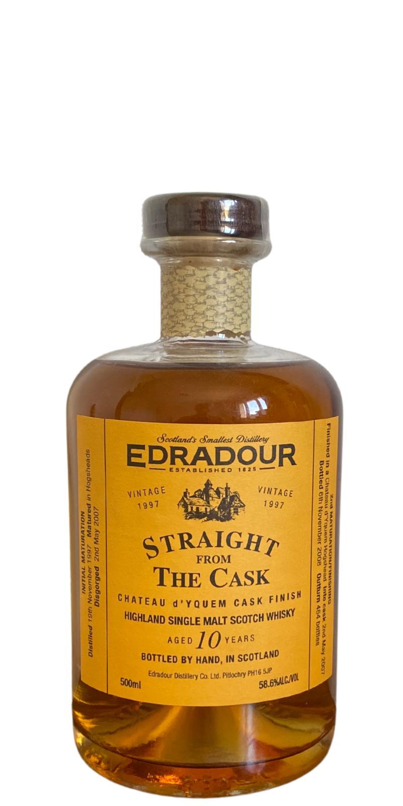 Edradour 1997  Straight From The Cask - Chateau d'Yquem Finish