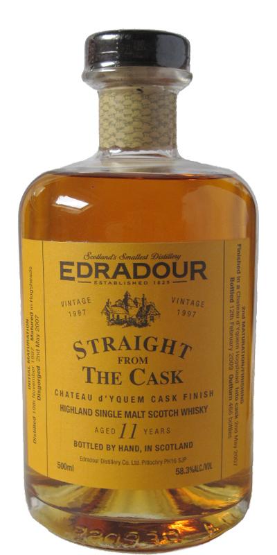 Edradour 1997  Straight From The Cask - Chateau d'Yquem Cask Finish