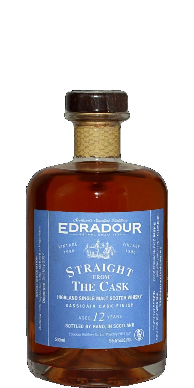 Edradour 1998  Straight From The Cask - Sassicaia Cask Finish