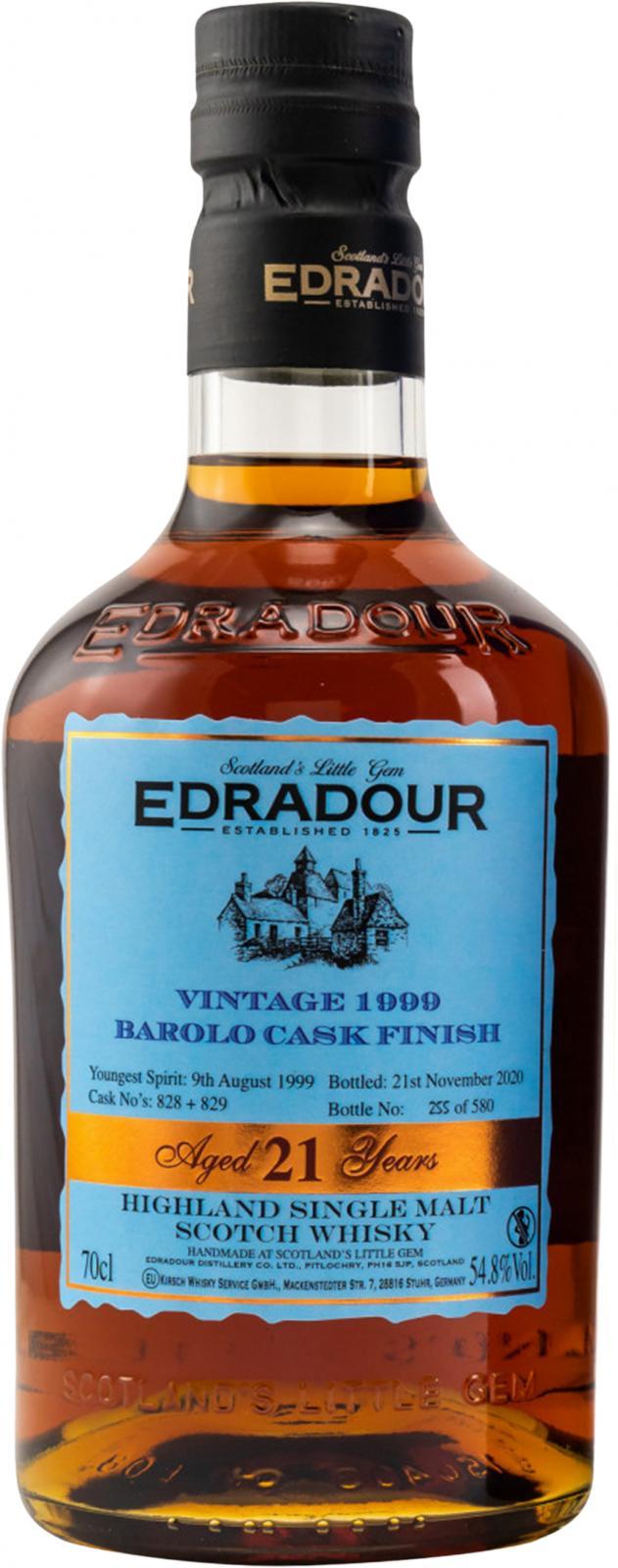 Edradour 1999  Vintage - Barolo Cask Finish