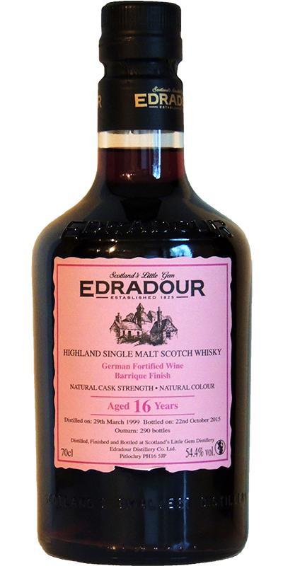 Edradour 1999  German Fortified Wine Barrique Finish